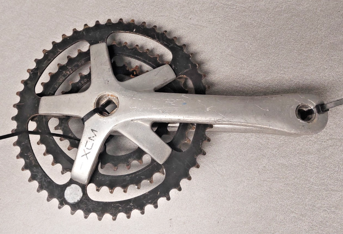 Suntour XCM Triple MTB Crank Set Silver 175mm BCD104/74 48/38/28