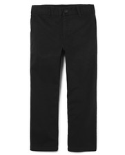 The Children's Place Boys Stretch Chino Pants Black Size 14 Husky Uniform NWT