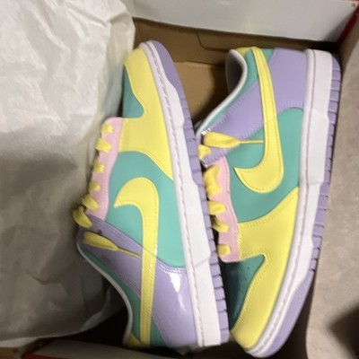 Nike Dunk Low Easter Women's Sneakers Pastel Yellow Purple Teal Pink