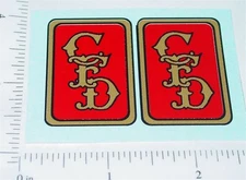 Pair Buddy L CFD Fire Truck Replacement Stickers BL-128