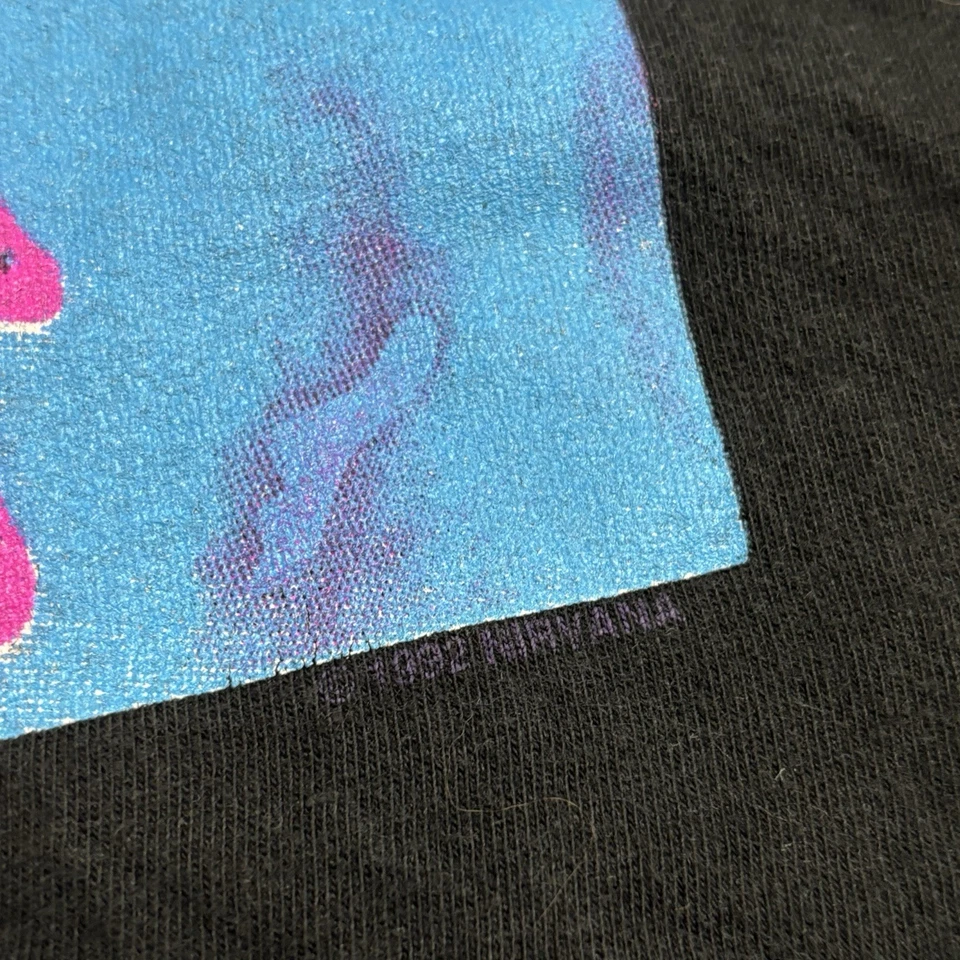 Vintage Nirvana Sliver Tee Shirt Grail Dated 1992 No Tag XL - Image 4 of 4