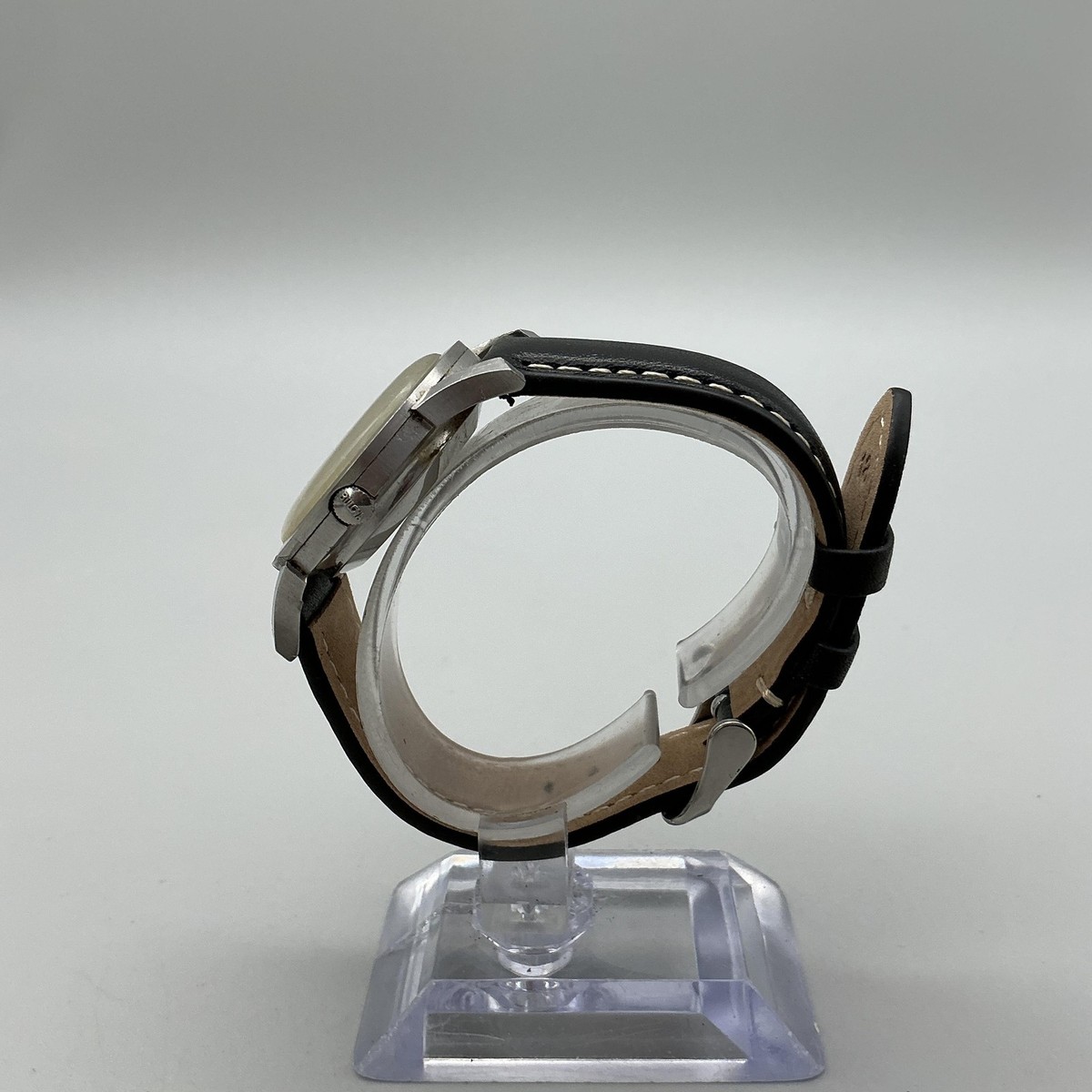 Vintage Bulova Jet Clipper Mens Watch 33mm Silver Tone  display picture 1
