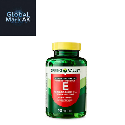 Spring Valley Vitamin E 1000 IU (450mg)   100ct Extra Strength Softgels