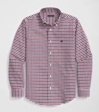 Brooks Brothers Fleece Boys Button Down Shirt Size M 8-10 Gingham NWT Cotton