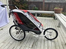 Thule Chariot Cougar 1 Stroller w/Bike Attachment, Ski Attachment, Infant Sling