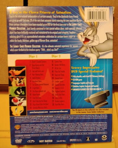 LOONEY TUNES: PREMIERE COLLECTION 2-DISC ANIMATED DVD SET, 28 SHORTS, BUGS TAZ + - Picture 2 of 3