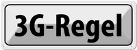 Blechschild 10X27 Cm 3G-Regel Warnschild Hinweisschild Sicherheit Vorsicht Deko