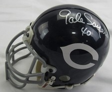 Gale Sayers Signed Auto Bears Mini Helmet JSA CL29268
