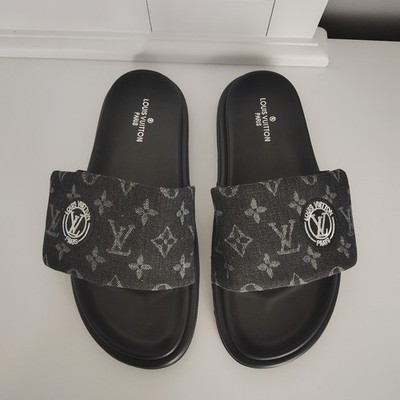 LOUIS VUITTON LV Monogram Women's Slippers Mules Size 8.5 (US) Pre-owned 