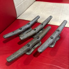 Set of 4 - 10" SeaDog Galvanized Cast Iron Dock Cleat