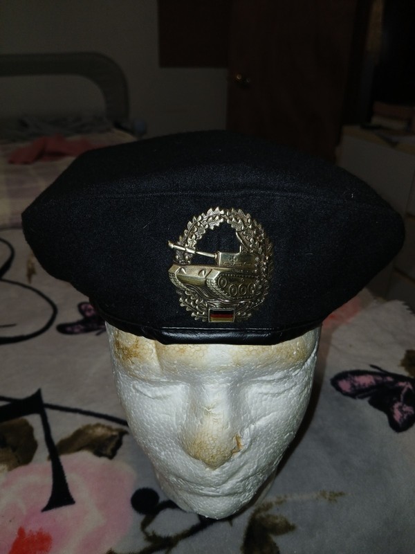 West German Black Tanker Beret