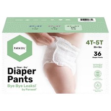 Parasol Clear Dry Natural Disposable Diaper Pants - 4T-5T - 36ct