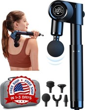 Pistola De Masaje Plegable De Tejido Profundo Con 5 ngulos Ajustables NEW US.