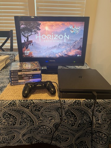 Sony PlayStation 4 Slim CUH-2215B 1TB Game Console Bundle W/ 7 Games