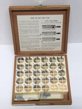 Kingsley Machine Co. - 18pt TYPO ROMAN (lower case) - Type Set Hot Foil Stamp