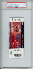 2010 Tom Brady Buffalo Bills New England Patriots 319 Pas INT Ticket PSA POP1