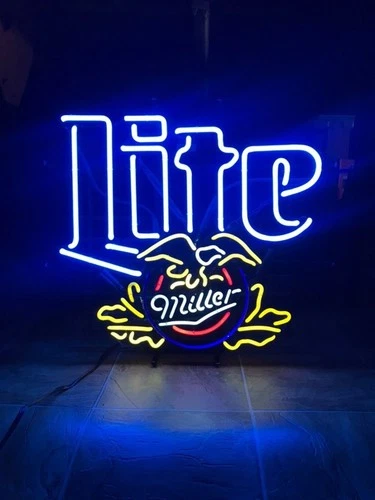 Miller Light Beer Advertising Metal  Sign 8x12in Vintage Mancave Man Cave 12