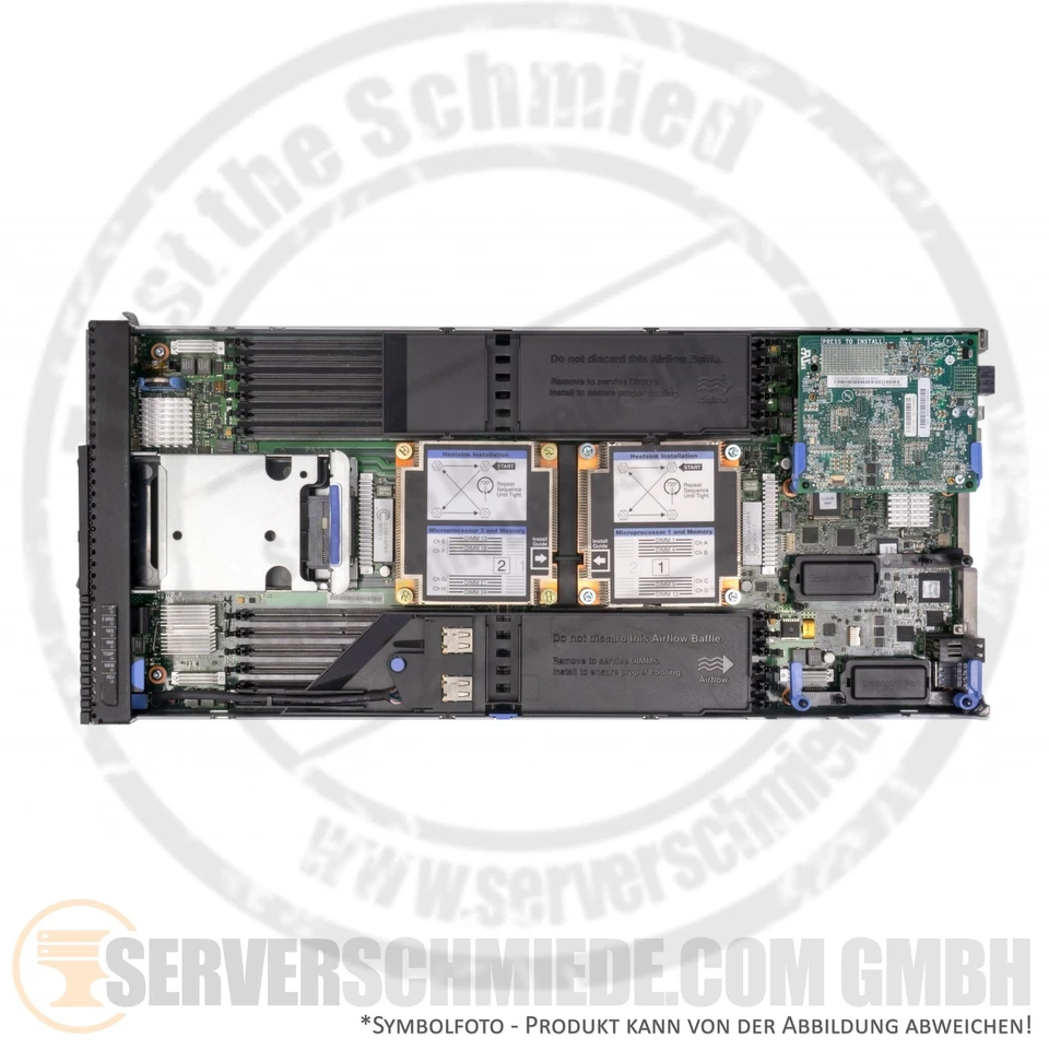 IBM Flex System x240 2x E5-2670V2 16GB 2x 8GB RAM 1,2TB HDD Compute Node 10GbE - Bild 4 von 4