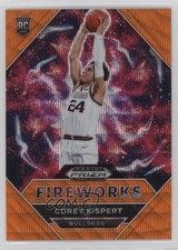 2021 Panini Prizm Draft Picks Fireworks Orange Wave 47/75 Corey Kispert #6 1i2s
