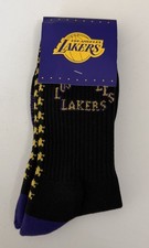 Los Angeles Lakers NBA Socks Knee Black Purple Brand New