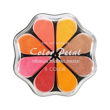 Petal Stamp Ink Pad, 4.3 Inch Washable Craft Stamps Inkpad, Dawn