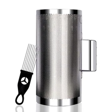 Stainless Steel Guiro 6"x12" Latin Percussion Instrument with Scraper