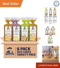 Gluten-Free Rice Cakes Variety Pack - 3 Flavors, 6 Count, 50 Calories Each