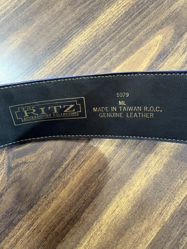 Cinturón de gamuza The Ritz vintage púrpura para mujer cintura mediana 34 o más pequeña Foto 3 de 4
