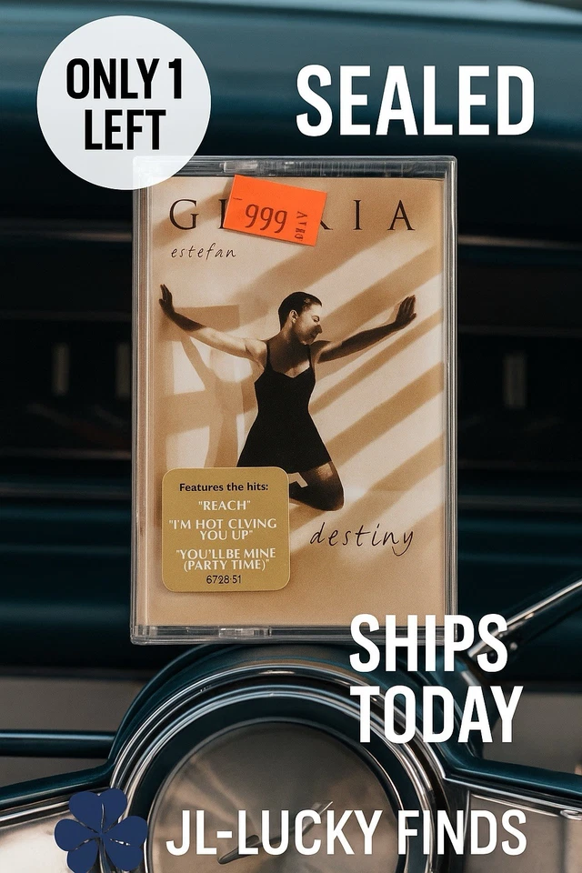 Gloria Estefan – Destiny Cassette Sealed 1996 Latin Pop Hits Reach Party Time - Image 2 of 4