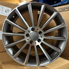 19" MERCEDES CLE GUNMETAL/POLISHED TWIST DESIGN 8.5J 9.5J ALLOY WHEELS X4