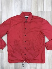DSQUARED2 BACK LOGO COACH JACKET (RED / LARGE...