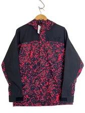 THE NORTH FACE Mountain Parka, Size S, Gore-Tex, Red, All-Over Print, NP61960