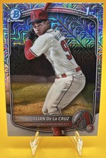 2025 Bowman Chrome Mega Box Elian De La Cruz #BCP-249 Mojo Refractor 1st