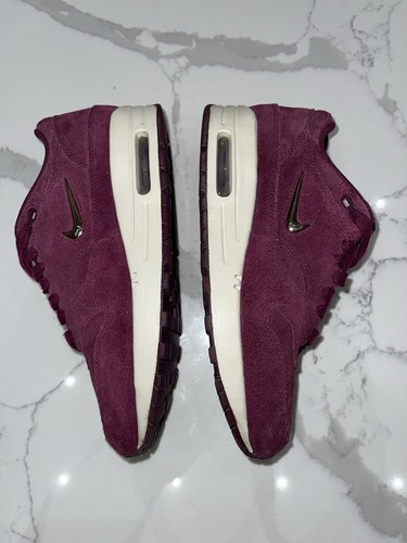 Nike Air Max 1 Premium SC Jewel Bordeaux Burgundy Suede Uk 4 Eur 37.5 AA0512-600 - Picture 15 of 16