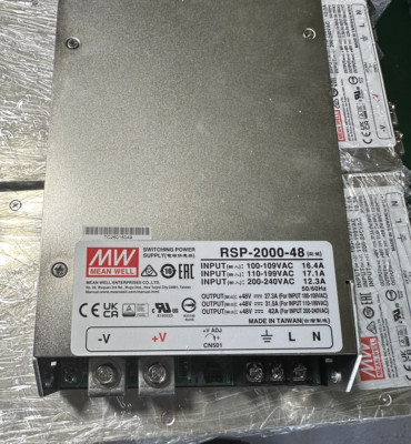 1pcs used RSP-2000-48 2000W 48V 42A switching power supply Free delivery