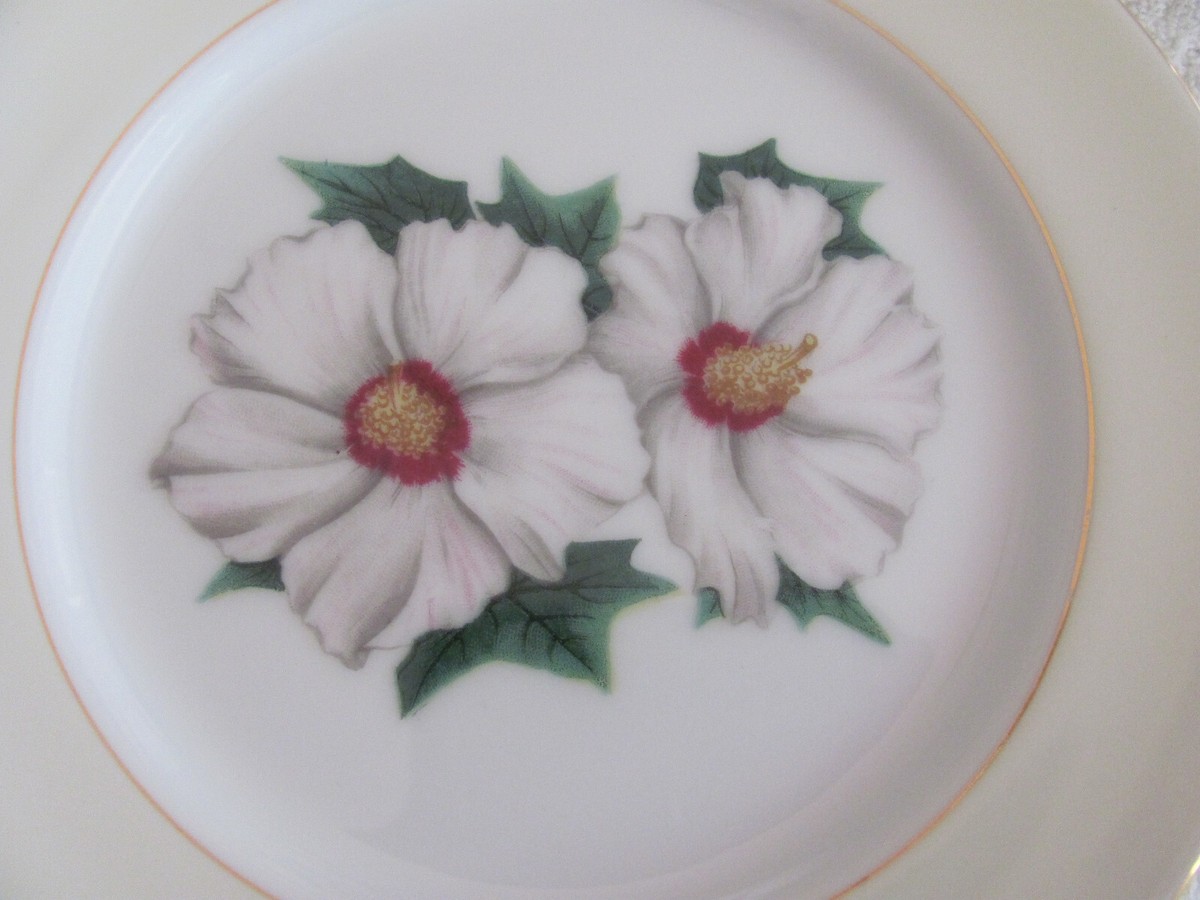 Narumi Japan NAR9- White Flowers -6 3/4