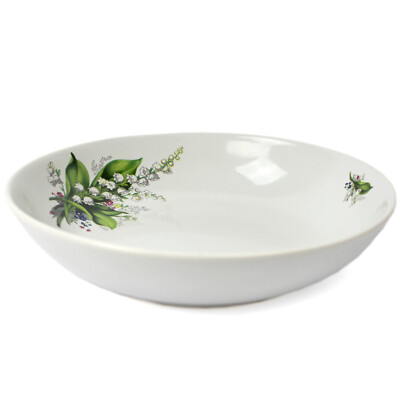 Plato Sopero Ø 21CM Profundo Cuenco para Servir Cerámica Lirio