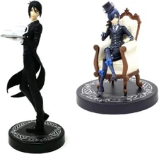 Kuroshitsuji Black Butler Sebastian Michaelis Ciel Phantomhive Figure Set of 2