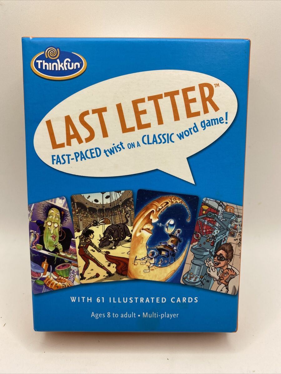 Thinkfun Last Letter Card Game Fast-Paced Twist on a Classic Word