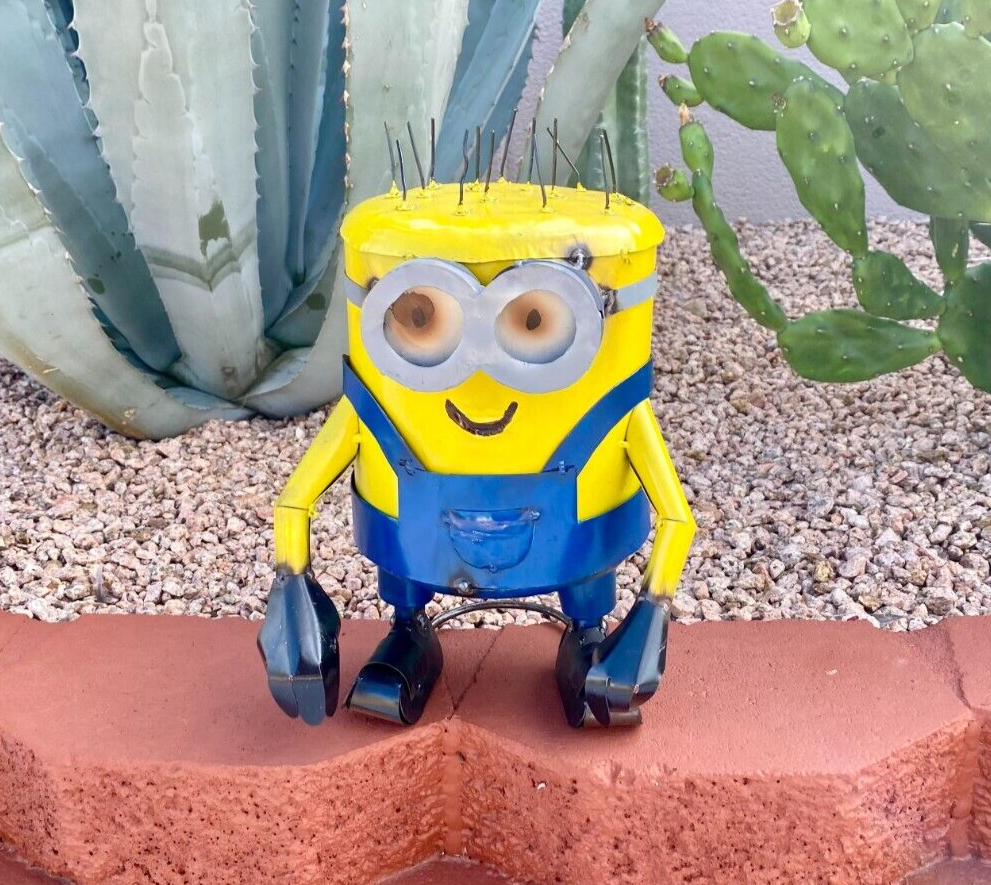 ハンドメイド ミニオン 立体オブジェ Metal Bob The Minion Despicable Me Yard Art Garden Decor | eBay