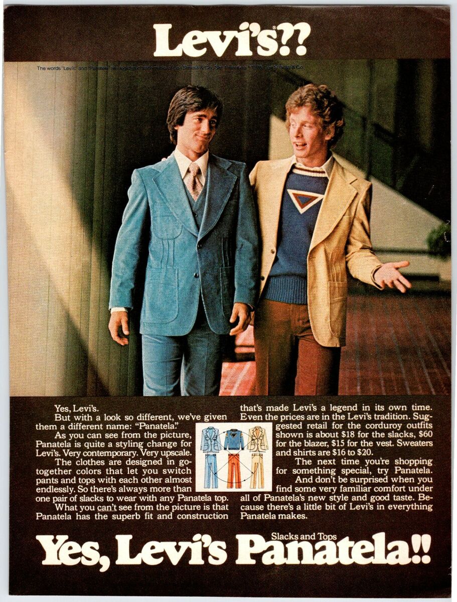LEVI'S PANATELA SLACKS AND TOPS Vintage 1970's 8 LEVI'S PANATELA SLACKS AND TOPS Vintage 1970's 8