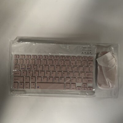 Wireless Bluetooth keyboard mouse Rechargeable Square button for PC ipad Mac