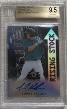 2019 Leaf Valiant Rising Stock JARRED KELENIC RC Auto Blue Prismatic 5/25 BGS9.5
