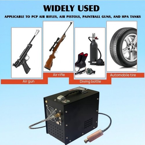 NUOGE Pcp Air Compressor,4500Psi 30Mpa Powered by Car 12V DC or Home 110V AC ... - Picture 3 of 7
