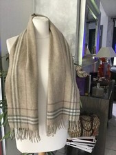 Sublime echarpe foulard BURBERRY laine et cachemire comme neuve 395€