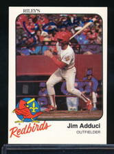 1983 Riley's Sports #19 Jim Adduci Louisville Redbirds Signed auto autograph