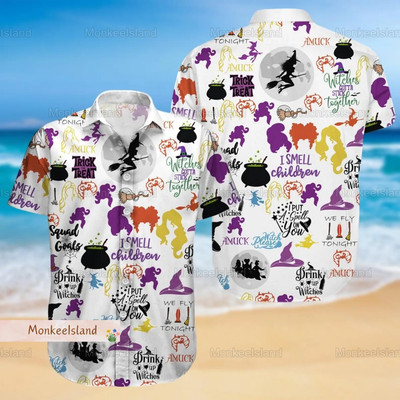 Hocus Pocus Sanderson Sister's 3D Hawaii Shirt All Over Print Father Day Gift