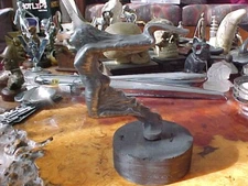 1935 STUDEBAKER PRESIDENT FACTORY RADIATOR MASCOT GODDESS FREE FLOWING ROBE VGC