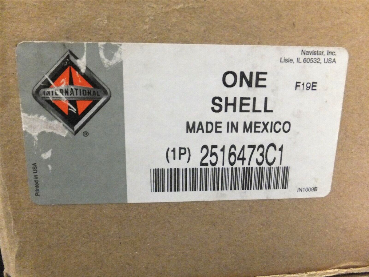2516473C1 NEW OEM INTERNATIONAL LH BLACK W/SCREWS MIRROR BACK  