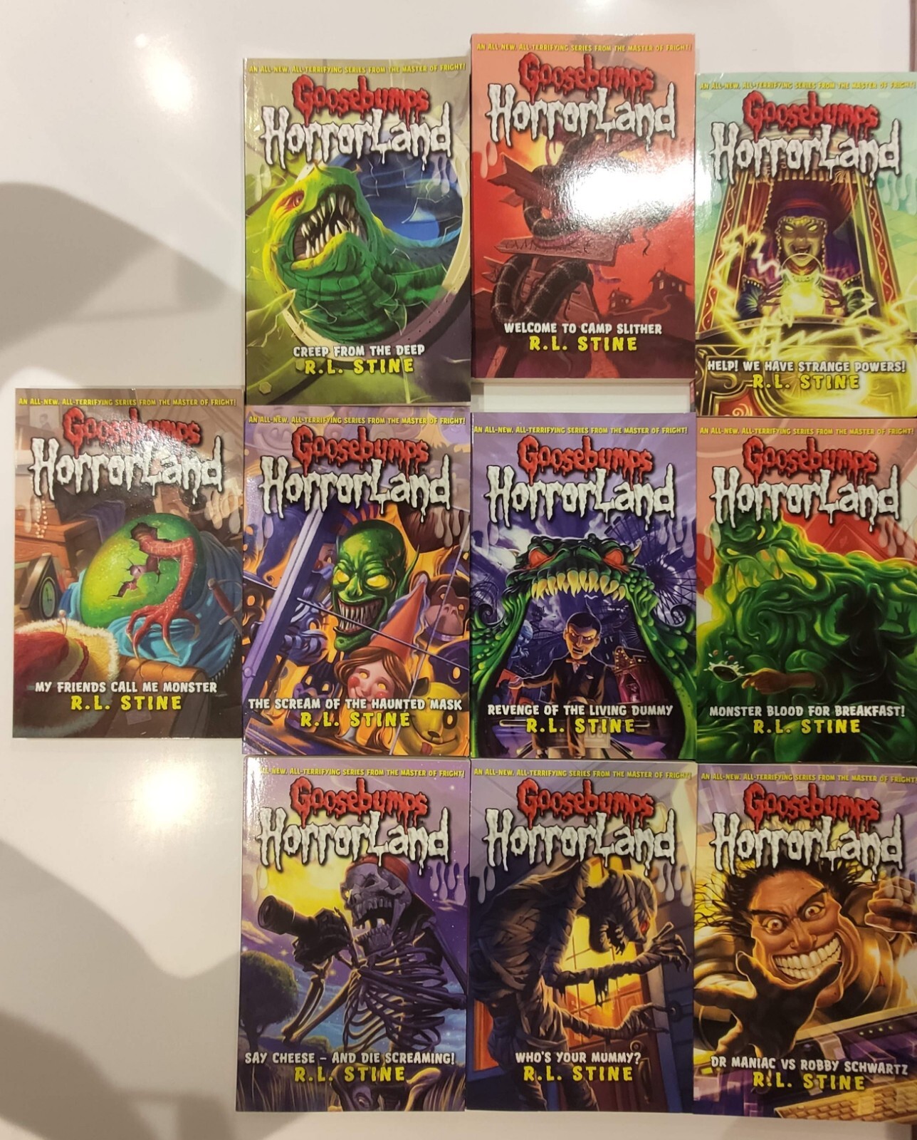 Goosebumps Horrorland Series Books 1 - 10 Collection Set by R.L. Stine NEW